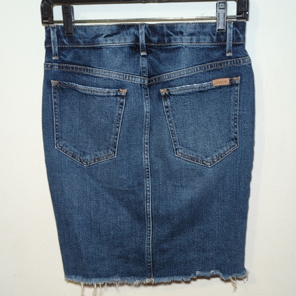 Joe's Jeans Distressed Denim Skirt w/Pockets - Picture 7 of 9